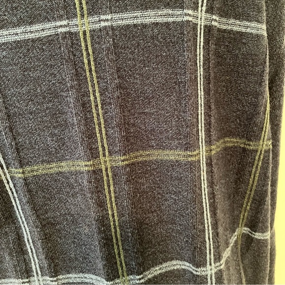 VTG Geoffrey Beene Sweater Mens XL Green Blue Stripe Square 90s Grandpa Preppy - Picture 4 of 5